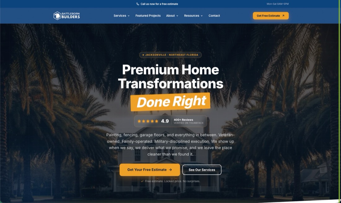 Battle Born — website built by Hometown Hero