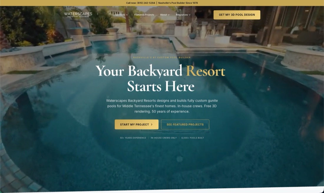Waterscapes — website built by Hometown Hero